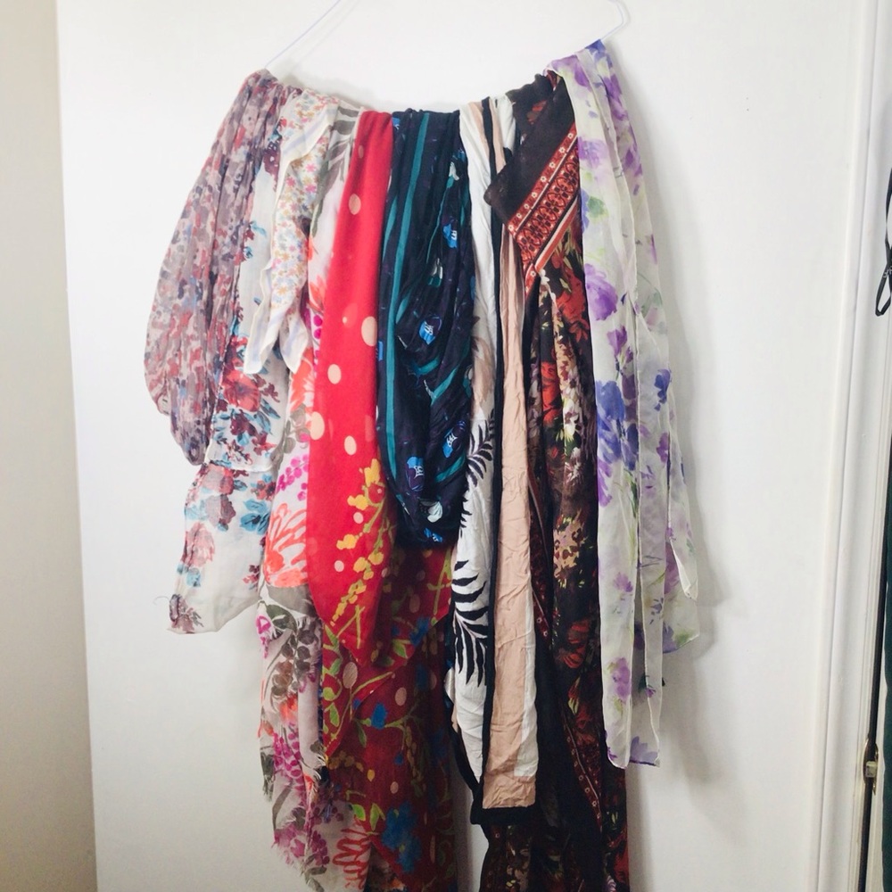 10 Colorful Patterned Scarves Collection